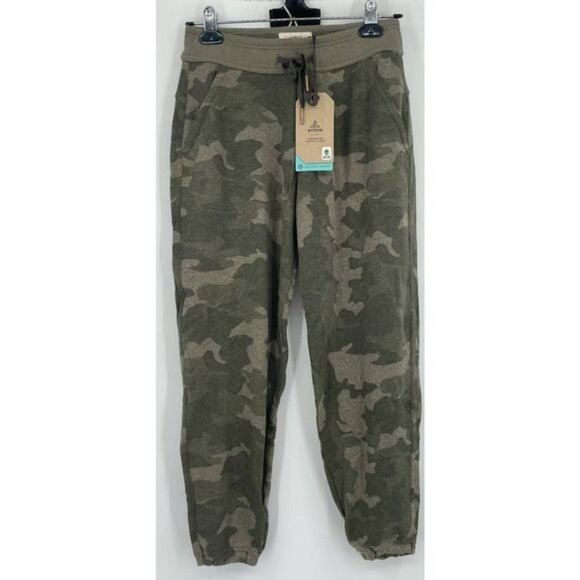 NWT prAna Women's Cozy Up Ankle Pant Jogger Sweatpants Sage Camo Size Small - Picture 3 of 11